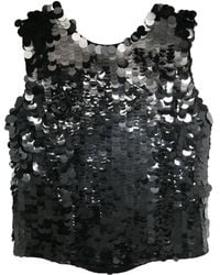 P.A.R.O.S.H. - Bluse aus Glas mit Paillettenverzierung - Lyst