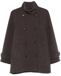 Brunello Cucinelli - ボタン ダブルコート - Lyst