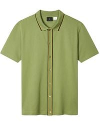 Paul Smith - Button Stripe Polo Shirt - Lyst