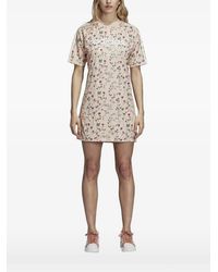 adidas - Mini-Jurk Met Bloemenprint - Lyst