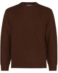 Canali - Ribbed-Knit Crew-Neck Sweater - Lyst