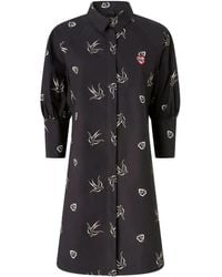 Pinko - Puff-Sleeve Shirt Dress - Lyst