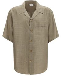 Saint Laurent - Silk Satin Shirt - Lyst