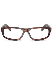 Prada - Brille Mit Eckigem Gestell - Lyst
