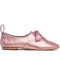 Cinq À Sept - Christina Metallic Flat Pumps - Lyst