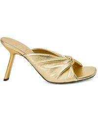 Loewe - Geraffte Pebble Sandalen - Lyst