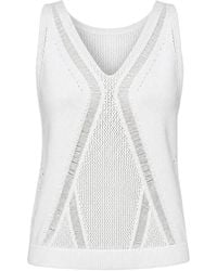 BOSS - Pointelle-Knit Sweater - Lyst