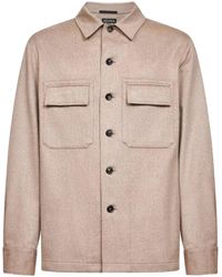 ZEGNA - Cashmere Overshirt Oasi - Lyst