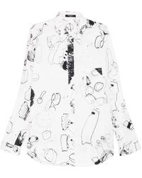 Nude:mm - Chemise À Imprimé Graphique - Lyst
