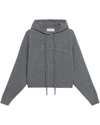 Blumarine - Hoodie Verfraaid Met Kristallen - Lyst