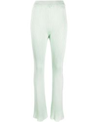 Jil Sander - Fully-Pleated Flared-Leg Trousers - Lyst