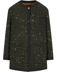 Gucci - Button-Up Tweed-Fabric Coat - Lyst