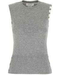 Thom Browne - Four-Bar Cashmere Vest - Lyst