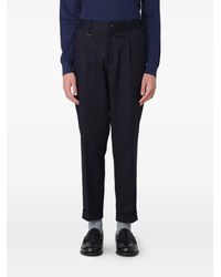 Paolo Pecora - Pantalon Fuselé À Détails Plissés - Lyst