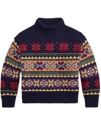 Polo Ralph Lauren - Fair Isle Roll-Neck Sweater - Lyst