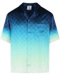 CASABLANCA - Circuit Monogram Silk Shirt - Lyst