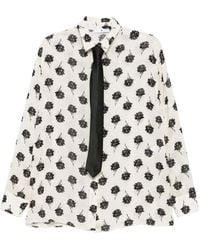 PT Torino - Camicia Con Dettaglio A Fiori - Lyst