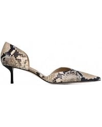 Victoria Beckham - Angle D'Orsay Snake-Print Pumps - Lyst