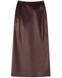 Lanvin - Button-Detail Midi Skirt - Lyst