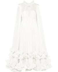 Ana Radu - Vestido largo con detalle de capa - Lyst