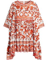 Dolce & Gabbana - Long Kaftan Dress - Lyst