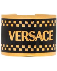 Versace - 90S Vintage Ring Mit Logo-Gravur - Lyst