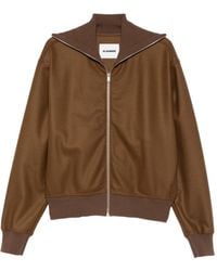 Jil Sander - Zip-Up Ribbed Bomber Jacket - Lyst