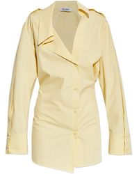 The Attico - Mini Buttoned Collared Dress - Lyst