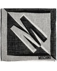 Moschino - Logo-Print Scarf - Lyst