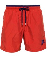 Vilebrequin - Moka Turtle-Embroidered Swim Shorts - Lyst