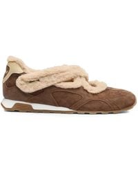Ash - Kore Bis Fur-Trim Slip-On Sneakers - Lyst