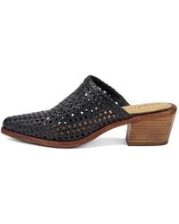 Frau - Hand-Woven Leather Mules - Lyst