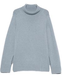 Bompard - Split-Sleeve High-Neck Sweater - Lyst