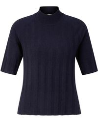 Bogner - Tina Ribbed-Knit Mock-Neck T-Shirt - Lyst