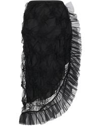 Blumarine - Tulen Rok Met Ruches - Lyst