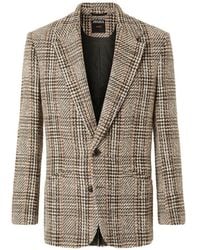 ZEGNA - Check Wool-Blend Blazer - Lyst