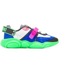 Moschino Fluo Teddy Trainers - Green