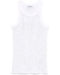 The Attico - Strass Embellished Tank Top - Lyst