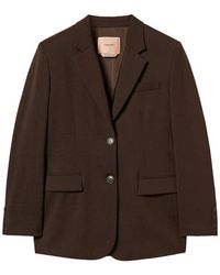 Twinset - Blazer En Satin Mat - Lyst