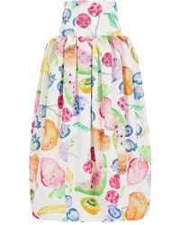 Rosie Assoulin - Fifi Fruit-Print Skirt - Lyst