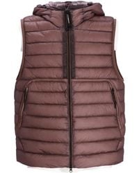 C.P. Company - Wattierte Weste mit Goggles-Detail - Lyst