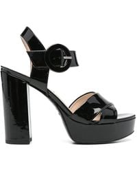 Nero Giardini - 115Mm Patent Leather Sandals - Lyst