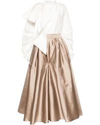 Gaby Charbachy - Satin Flared Skirt Set - Lyst
