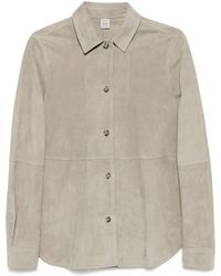 TOTEME - Soft Suede Shirt - Lyst