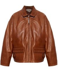 Marni - Zip-Up Leather Jacket - Lyst