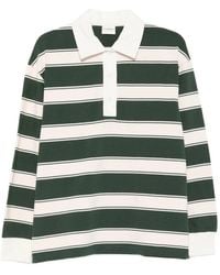 Closed - Striped Long-Sleeve Polo Top - Lyst