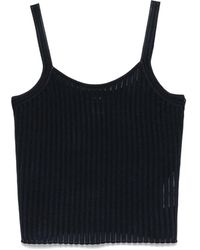 BOSS - Ribbed Tank Top - Lyst