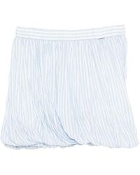 Twinset - Gesmockte Mini-Rok Met Strepen - Lyst