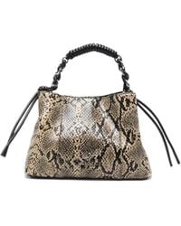 Marc Ellis - Myranda Snake-Effect Braided-Handle Tote Bag - Lyst