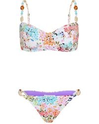 Brigitte Bardot - Bikini Mit Blumen-Print - Lyst